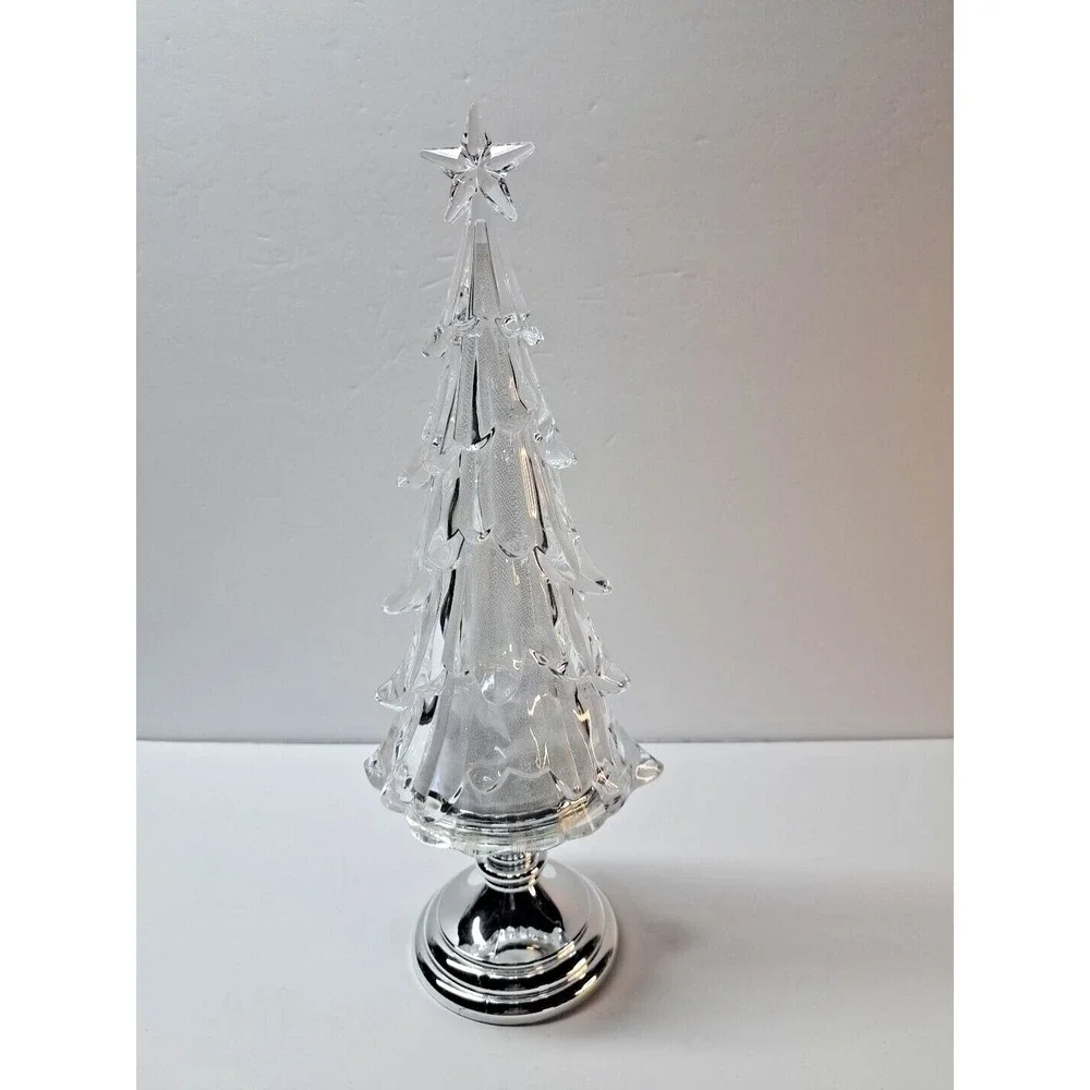 Christmas Tree Acrylic Battery-Operated LED Lighted Color Changing Unbranded